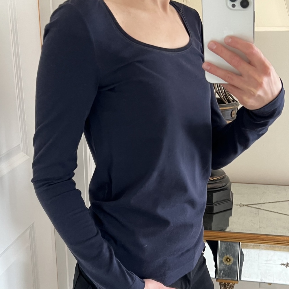 Wolford long-sleeve t-shirt, size XS, blue color